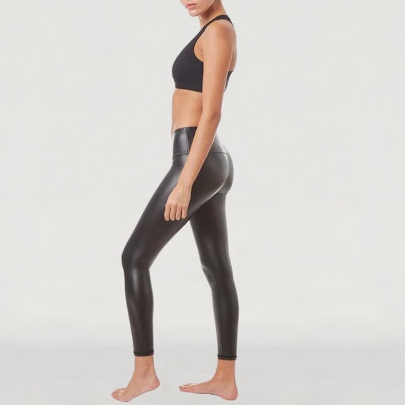 NWT Gottex Studio Faux Leather Leggings - Picture 2 of 8